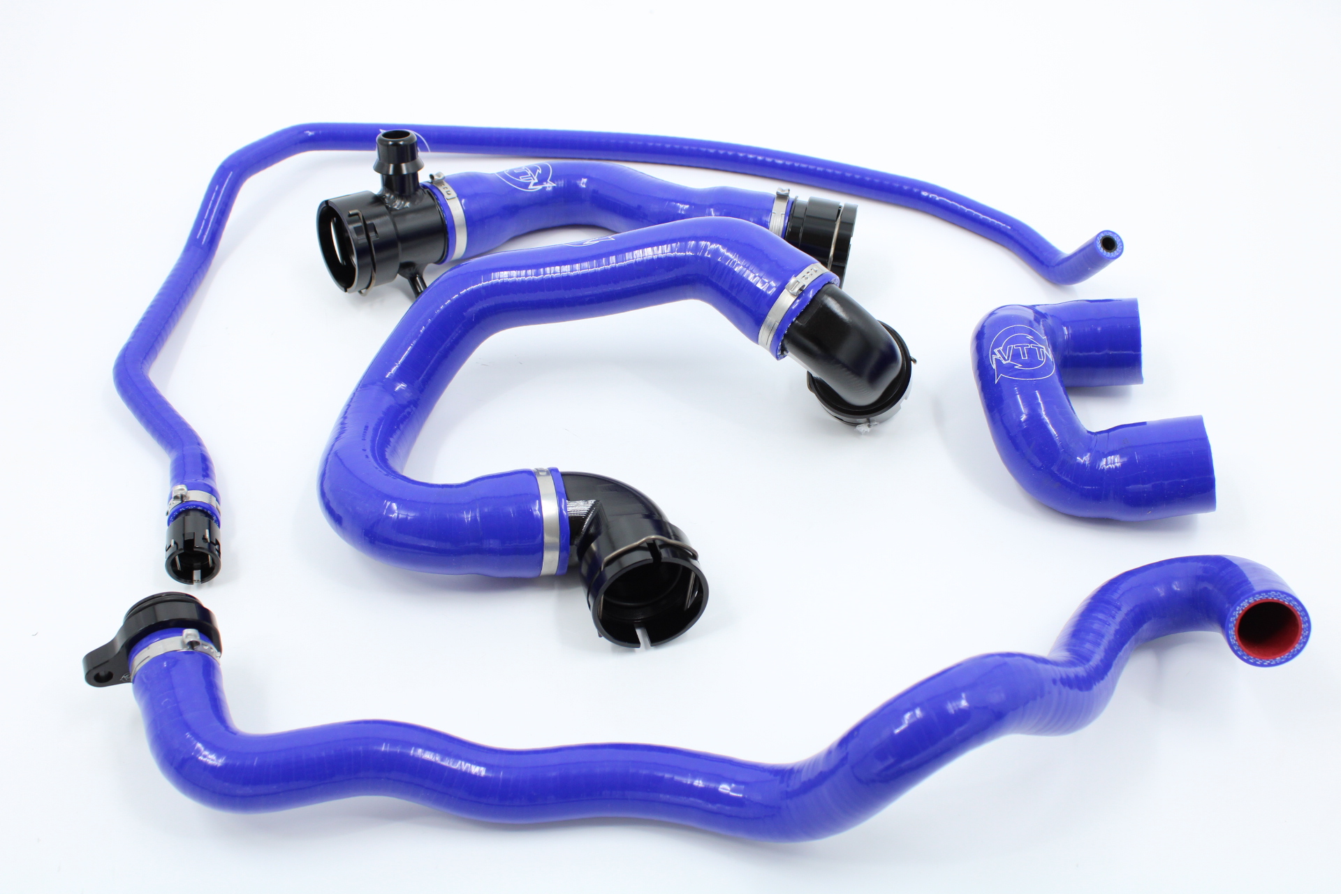 VTT Billet / Silicone N54 coolant hose kit